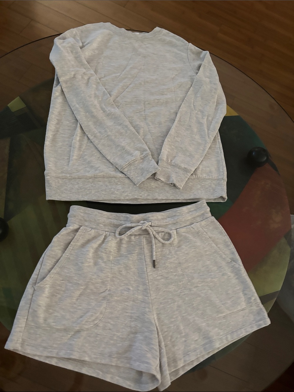 Stars Above Heather Gray Pullover Sweatshirt